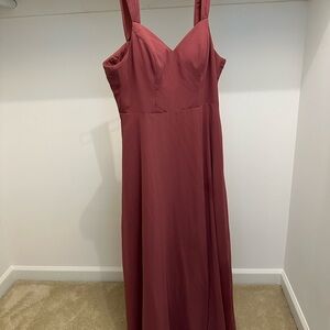 Azazie Dusty Rose Maxi Dress